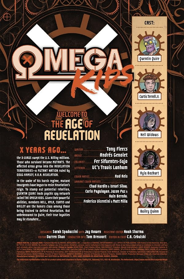 Interior preview page from OMEGA KIDS #2 ROD REIS COVER