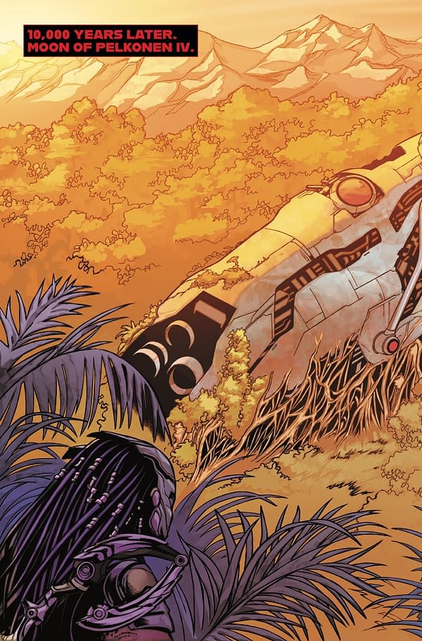 Interior preview page from PREDATOR: BADLANDS #1 JUAN FERREYRA COVER