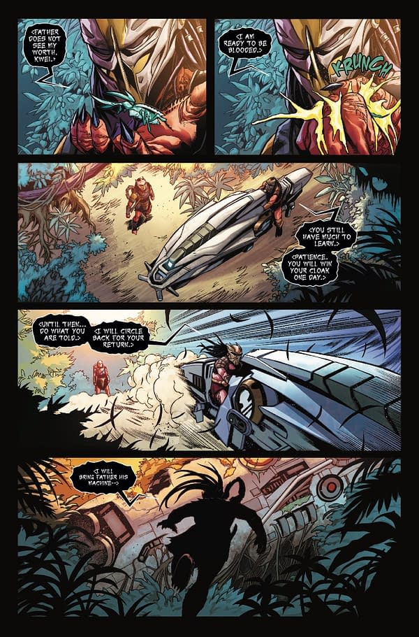 Interior preview page from PREDATOR: BADLANDS #1 JUAN FERREYRA COVER