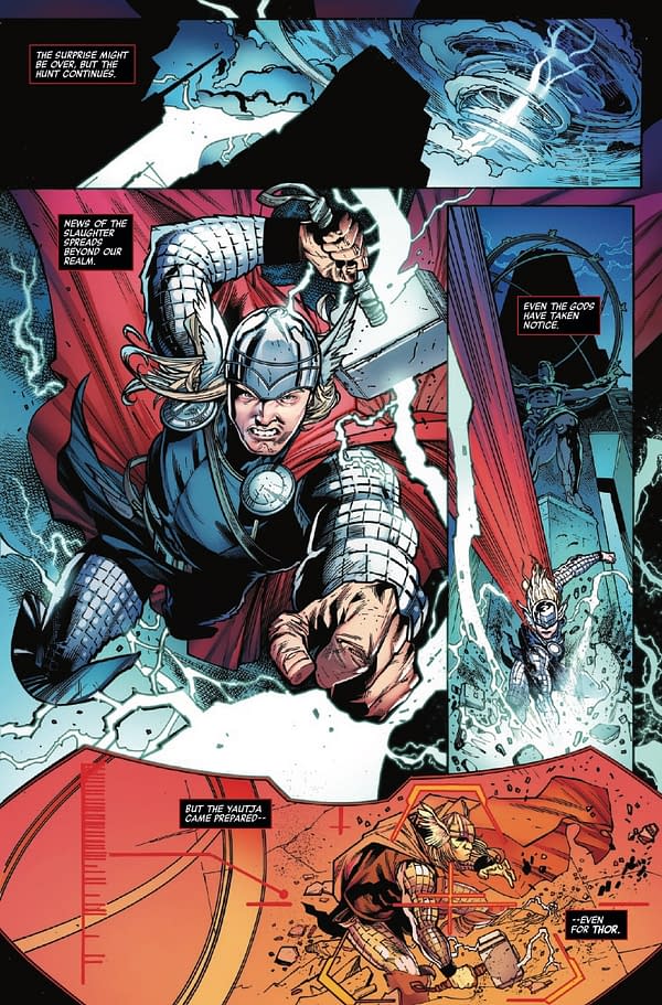 Interior preview page from PREDATOR KILLS THE MARVEL UNIVERSE #4 LEINIL YU COVER