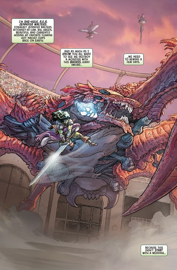 Interior preview page from PLANET SHE-HULK #1 AARON KUDER COVER