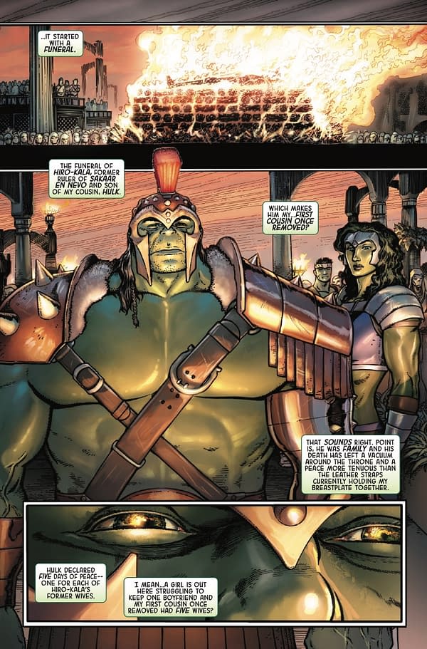 Interior preview page from PLANET SHE-HULK #1 AARON KUDER COVER