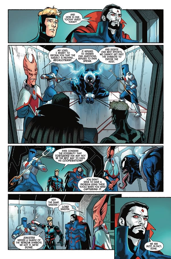 Interior preview page from SINISTER'S SIX #2 DAVID MARQUEZ COVER