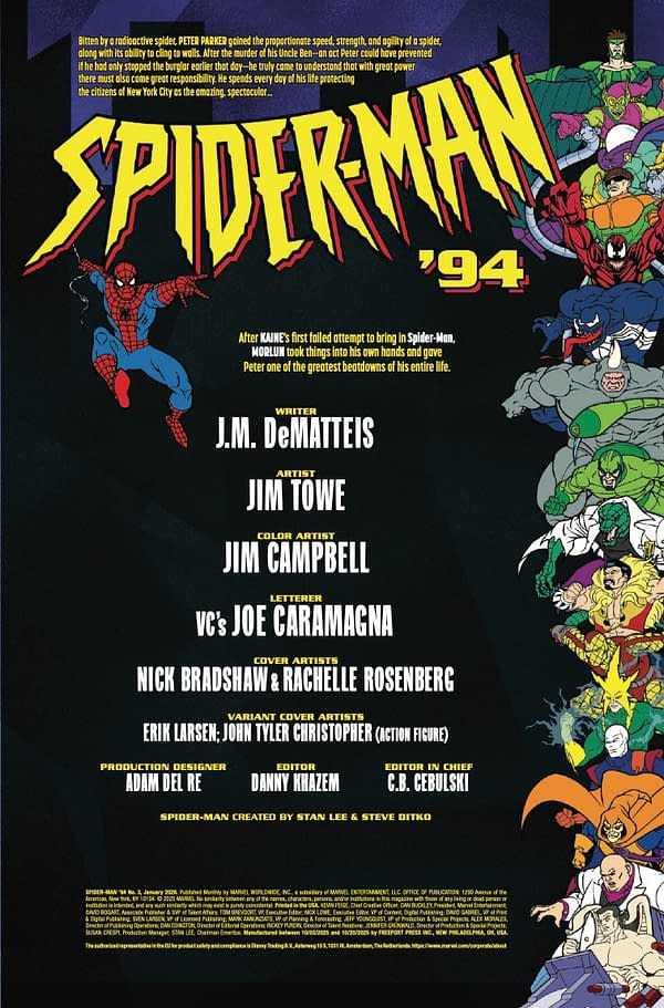 Interior preview page from SPIDER-MAN 94 #3 NICK BRADSHAW COVER