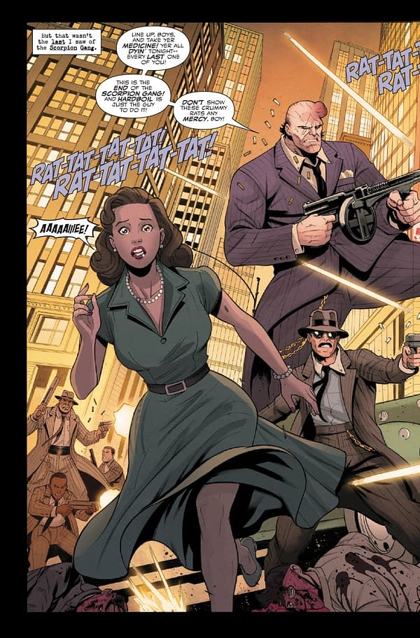 Interior preview page from SPIDER-MAN NOIR #2 SIMONE DI MEO COVER