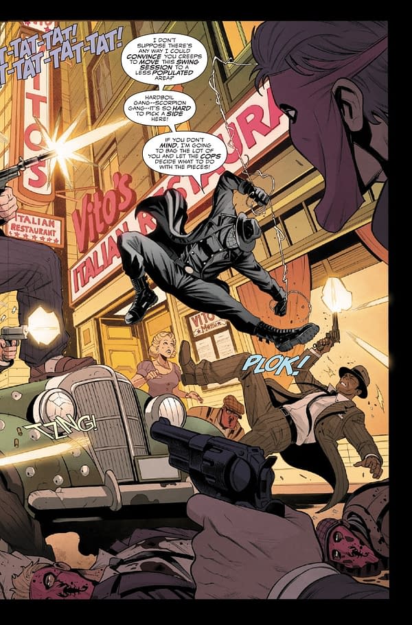 Interior preview page from SPIDER-MAN NOIR #2 SIMONE DI MEO COVER