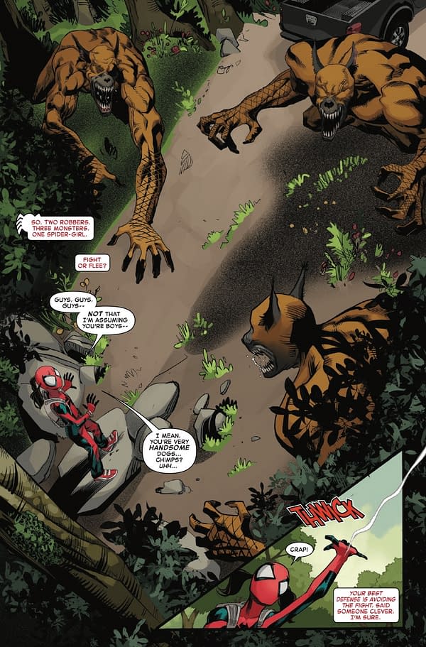 Interior preview page from SPIDER-GIRL #7 DAVID NAKAYAMA COVER