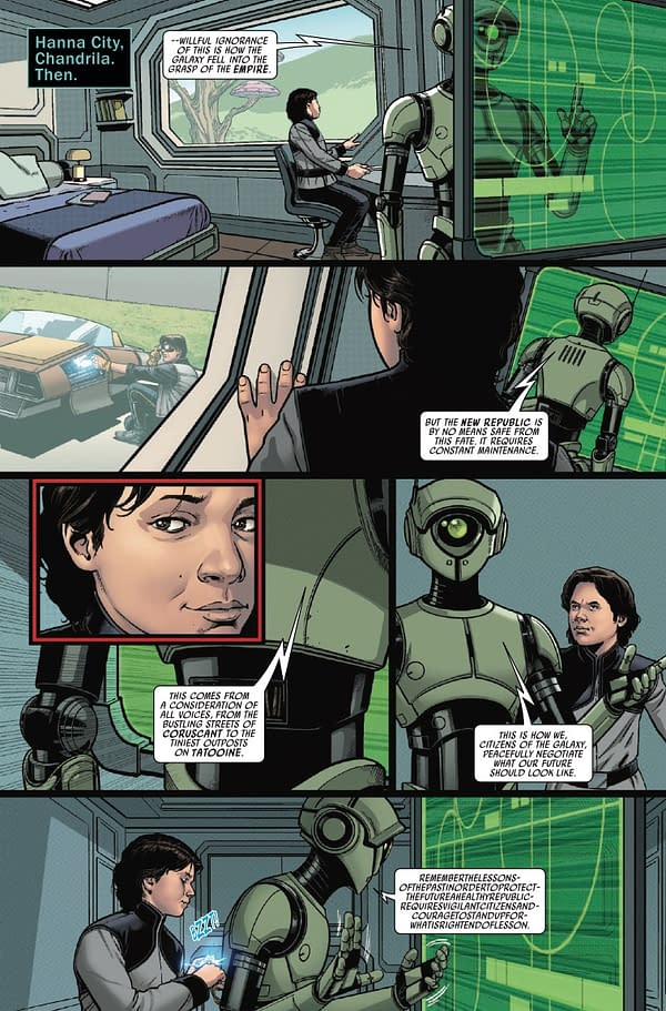 Interior preview page from STAR WARS: HAN SOLO - HUNT FOR THE FALCON #3 RAMON ROSANAS COVER