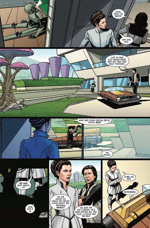 Interior preview page from STAR WARS: HAN SOLO - HUNT FOR THE FALCON #3 RAMON ROSANAS COVER