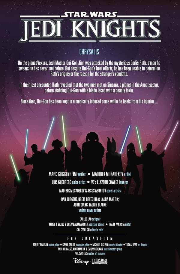 Interior preview page from STAR WARS: JEDI KNIGHTS #9 MADIBEK MUSABEKOV COVER