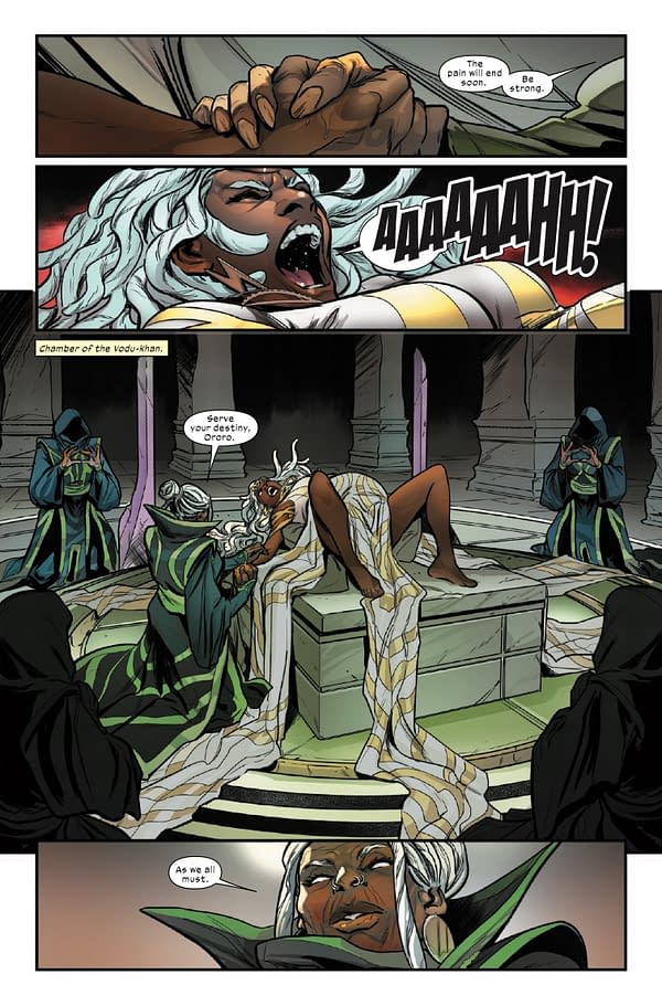 Interior preview page from ULTIMATE BLACK PANTHER #22 STEFANO CASELLI COVER