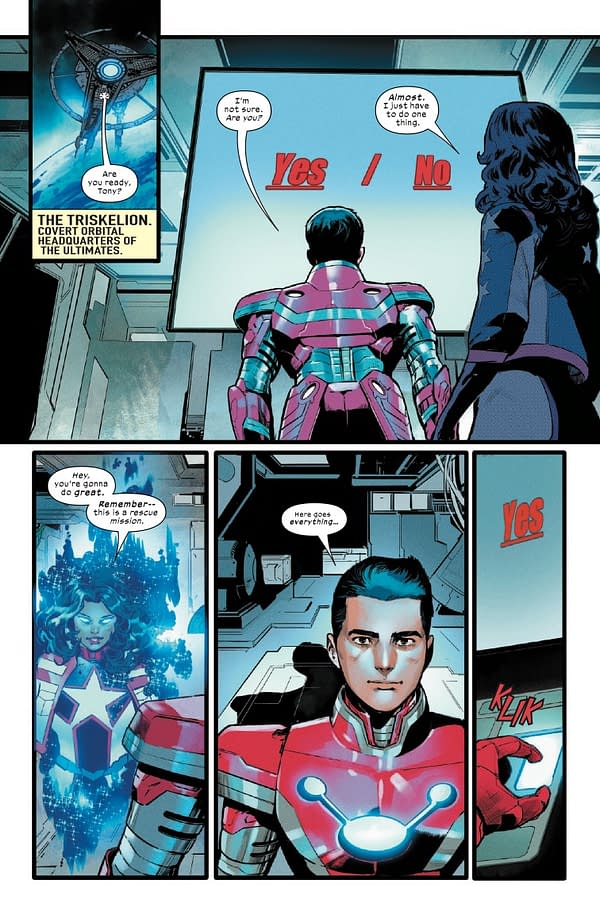 Interior preview page from ULTIMATES #18 DIKE RUAN COVER