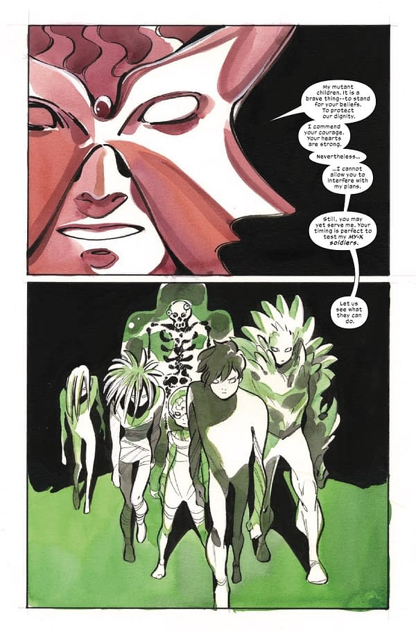 Interior preview page from ULTIMATE X-MEN #21 PEACH MOMOKO COVER