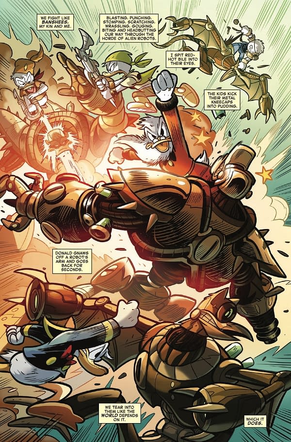 Interior preview page from UNCLE SCROOGE: EARTH'S MIGHTIEST DUCK #4 GABRIELE DELL'OTTO COVER