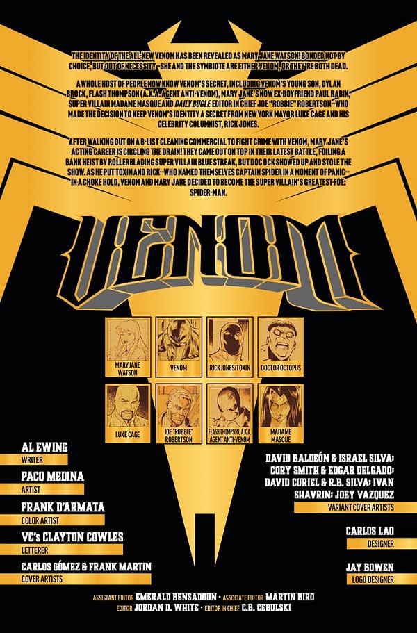 Interior preview page from VENOM #252 CARLOS GOMEZ COVER