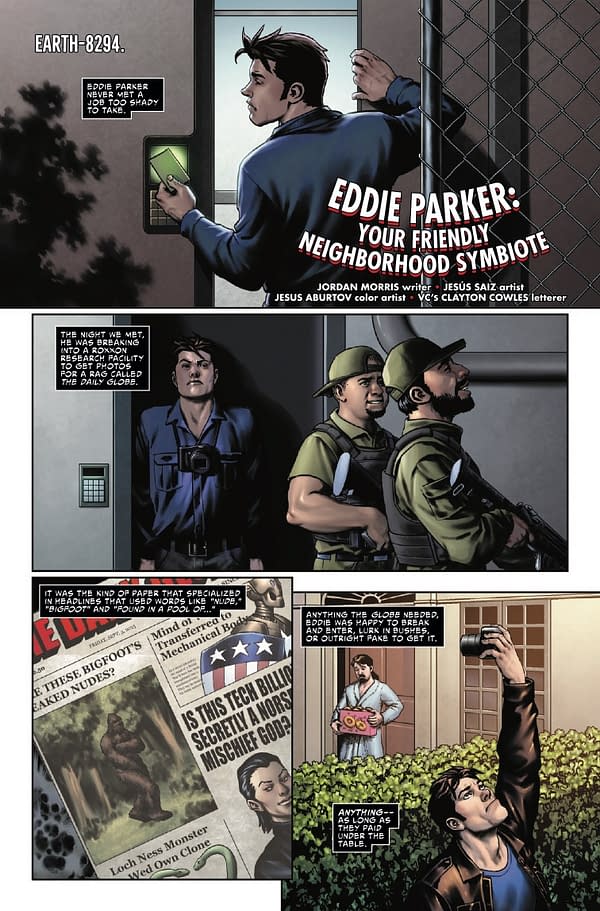 Interior preview page from VENOM #252 CARLOS GOMEZ COVER