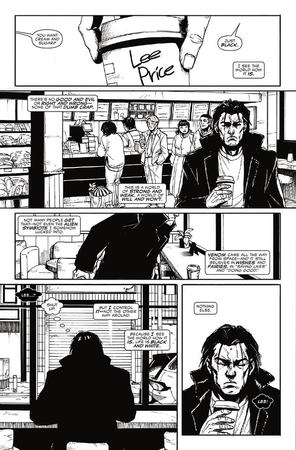Interior preview page from VENOM: BLACK WHITE AND BLOOD #4 PHILIP TAN COVER