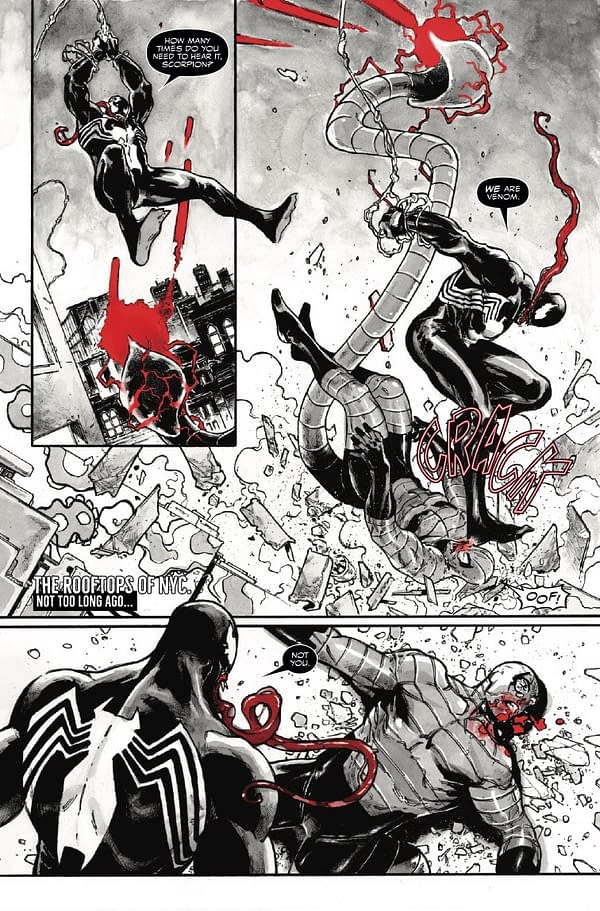 Interior preview page from VENOM: BLACK WHITE AND BLOOD #4 PHILIP TAN COVER
