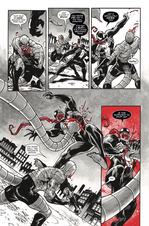 Interior preview page from VENOM: BLACK WHITE AND BLOOD #4 PHILIP TAN COVER
