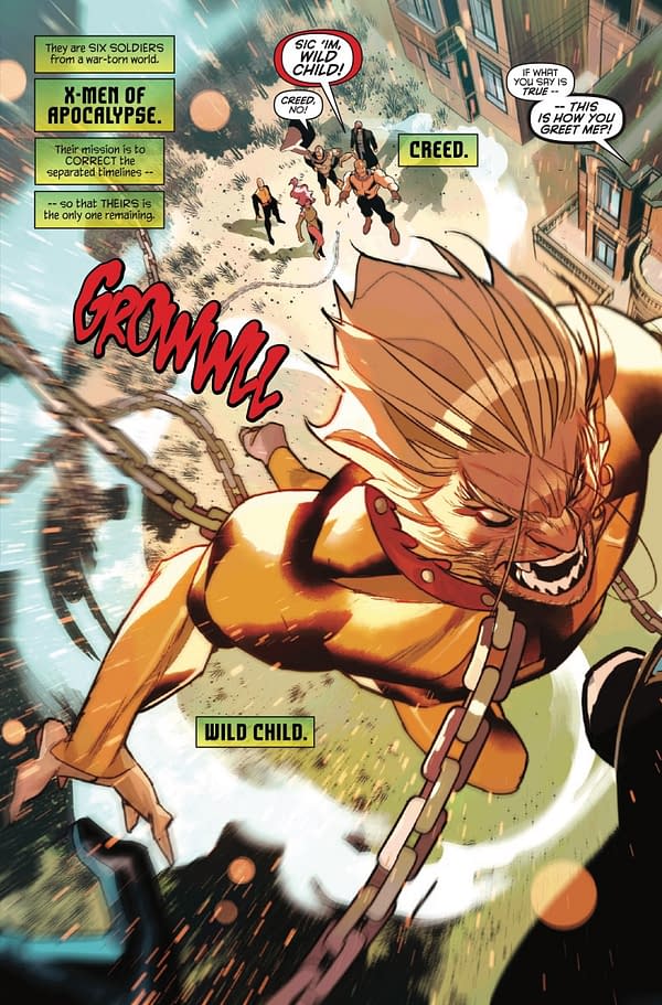 Interior preview page from X-MEN OF APOCALYPSE #1 SIMONE DI MEO COVER