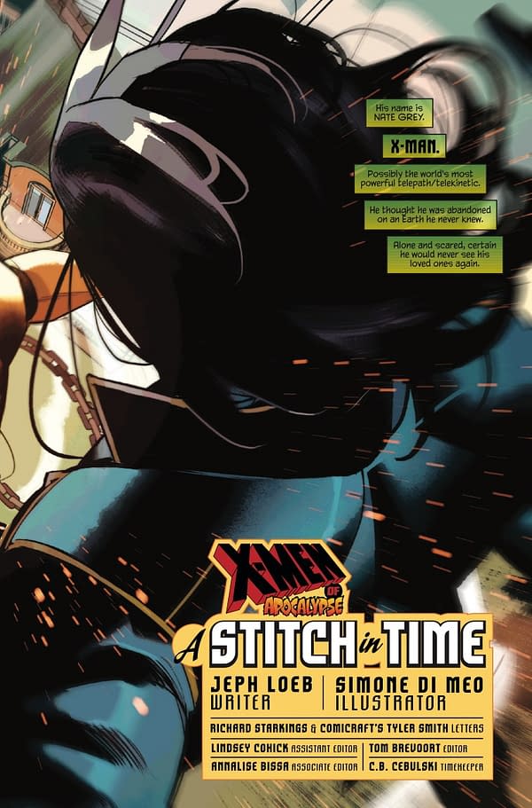 Interior preview page from X-MEN OF APOCALYPSE #1 SIMONE DI MEO COVER