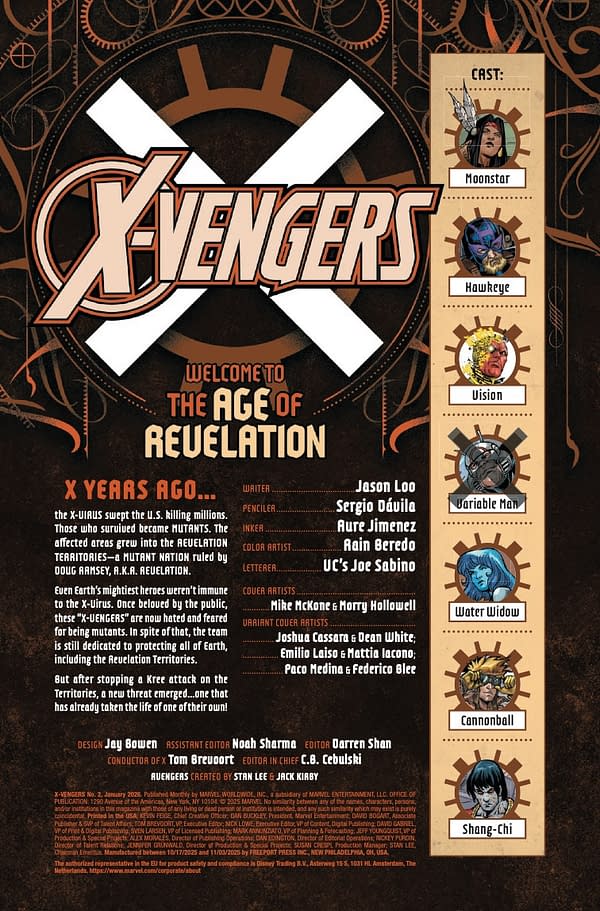 Interior preview page from X-VENGERS #2 MIKE MCKONE COVER