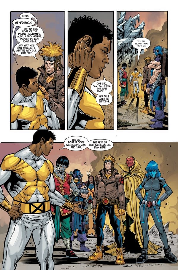 Interior preview page from X-VENGERS #2 MIKE MCKONE COVER