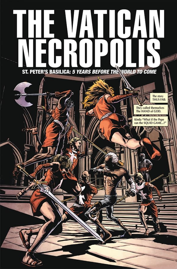 Interior preview page from MARVEL KNIGHTS: THE WORLD TO COME #5 UNASSIGNED COVER