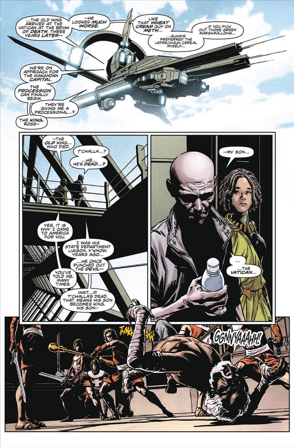 Interior preview page from MARVEL KNIGHTS: THE WORLD TO COME #5 UNASSIGNED COVER