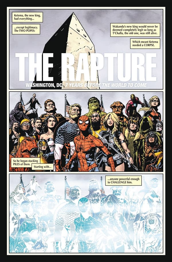 Interior preview page from MARVEL KNIGHTS: THE WORLD TO COME #5 UNASSIGNED COVER