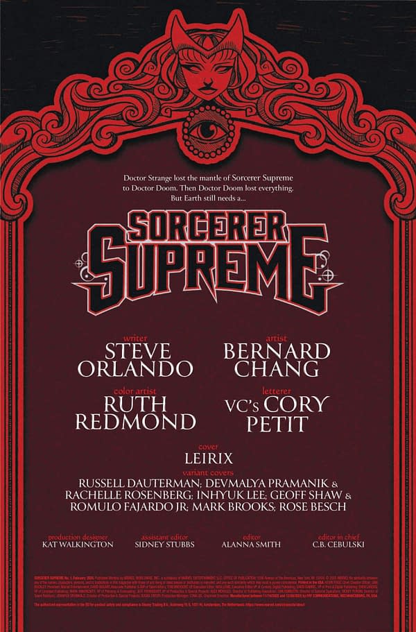 Interior preview page from SORCERER SUPREME #1 LESLEY