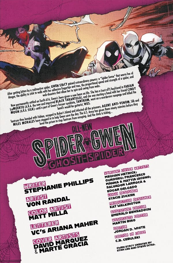 Interior preview page from ALL-NEW SPIDER-GWEN: THE GHOST SPIDER #5 DAVID MARQUEZ COVER