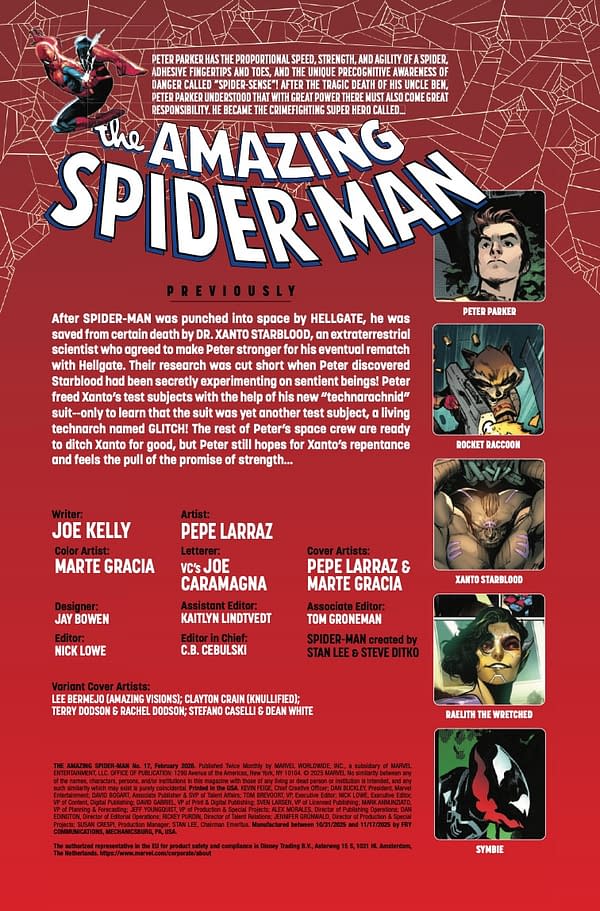 Interior preview page from AMAZING SPIDER-MAN #17 PEPE LARRAZ COVER