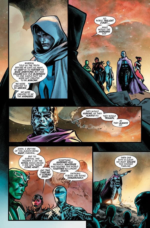 Interior preview page from AVENGERS #33 CAFU COVER