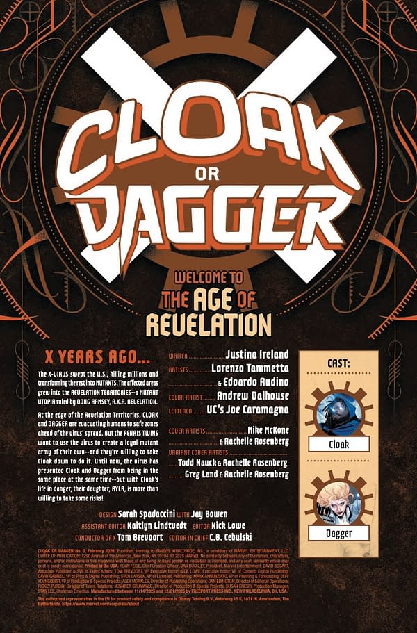 Interior preview page from CLOAK OR DAGGER #3 MIKE MCKONE COVER