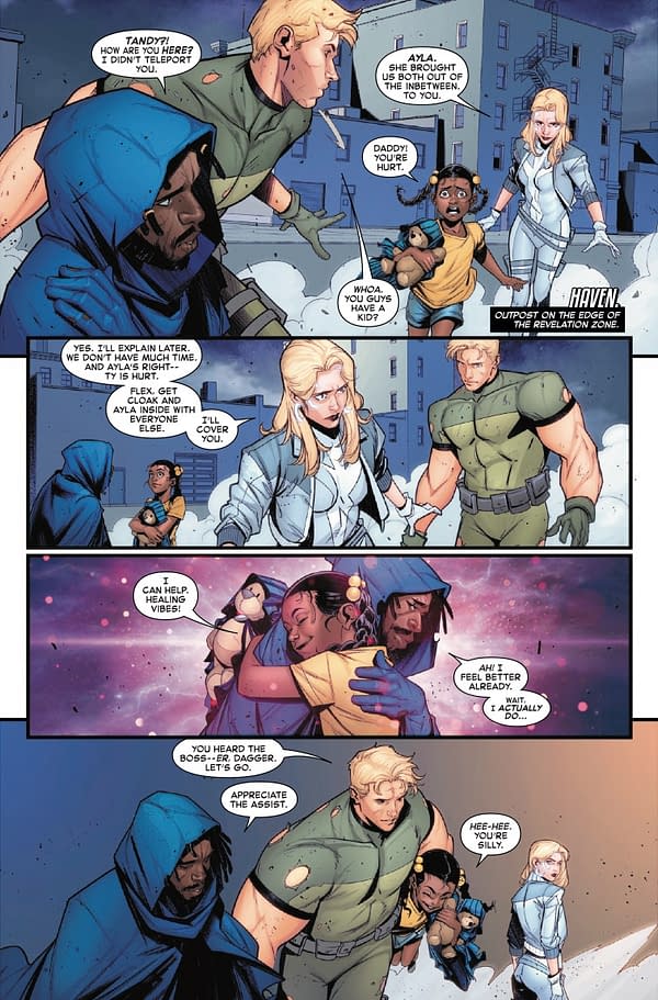 Interior preview page from CLOAK OR DAGGER #3 MIKE MCKONE COVER