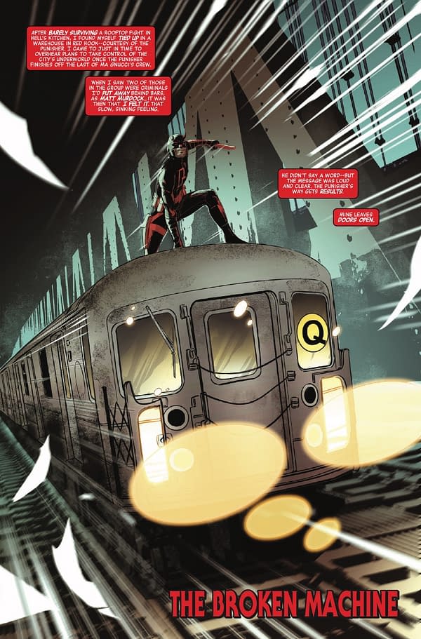 Interior preview page from DAREDEVIL/PUNISHER: THE DEVIL'S TRIGGER #2 SKAN COVER