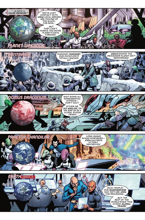 Interior preview page from THE END 2099 #1 DAVID MARQUEZ COVER