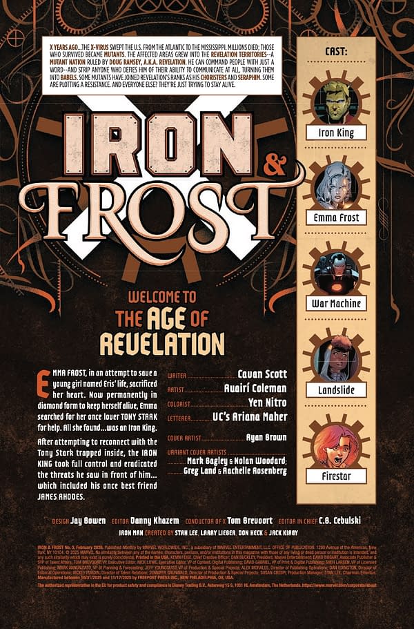 Interior preview page from IRON AND FROST #3 RYAN BROWN COVER