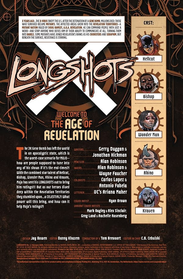 Interior preview page from LONGSHOTS #3 DUSTIN WEAVER COVER