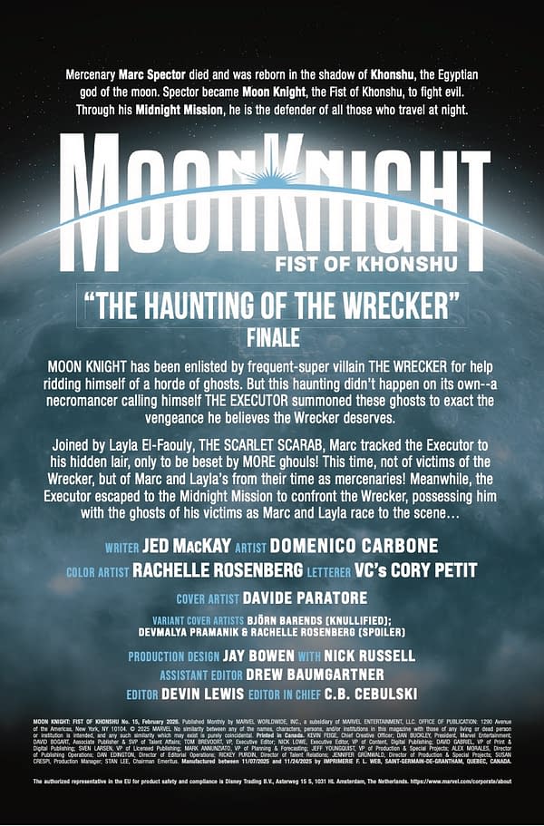 Interior preview page from MOON KNIGHT: FIST OF KHONSHU #15 DAVIDE PARATORE COVER