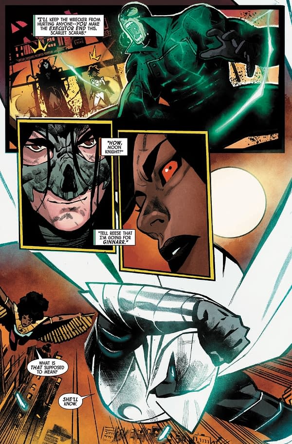 Interior preview page from MOON KNIGHT: FIST OF KHONSHU #15 DAVIDE PARATORE COVER