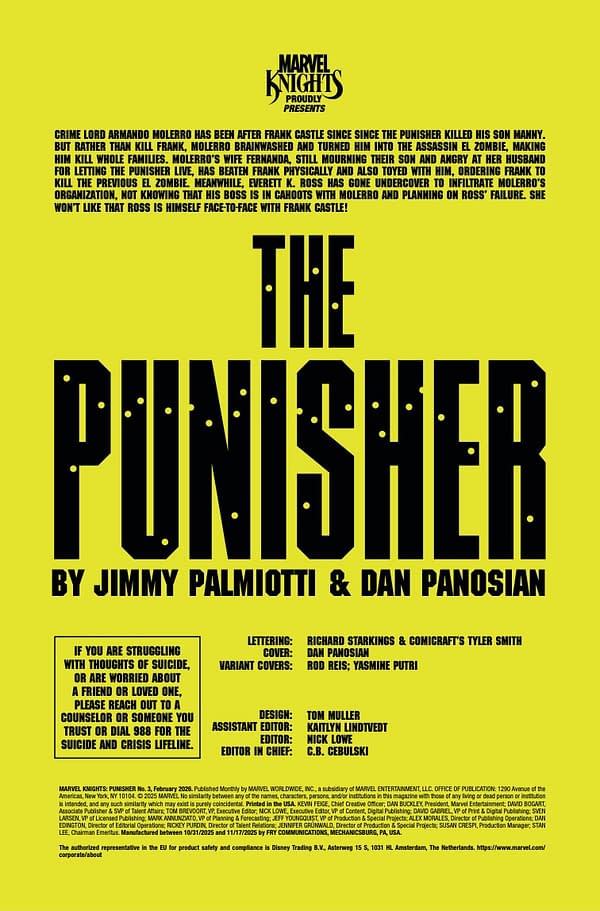 Interior preview page from MARVEL KNIGHTS: PUNISHER #3 DAN PANOSIAN COVER