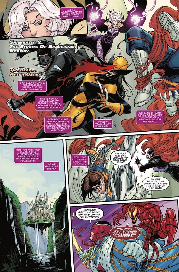 Interior preview page from NEW AVENGERS #7 STEPHEN SEGOVIA COVER