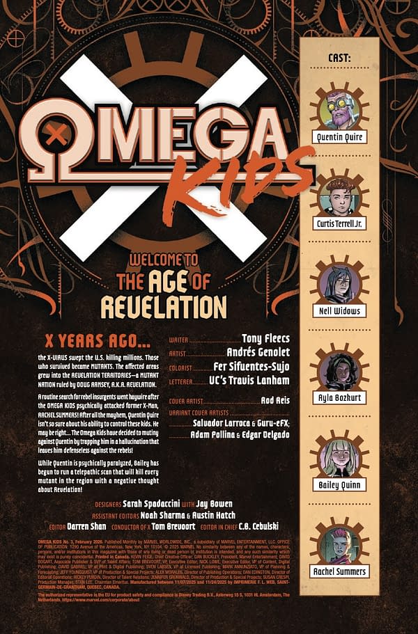 Interior preview page from OMEGA KIDS #3 ROD REIS COVER