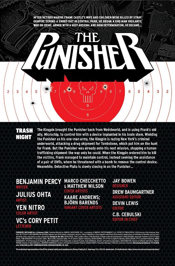 Interior preview page from PUNISHER: RED BAND #4 MARCO CHECCHETTO COVER