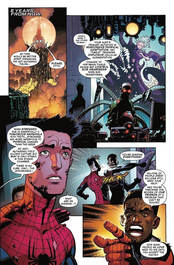 Interior preview page from RADIOACTIVE SPIDER-MAN #3 GIUSEPPE CAMUNCOLI COVER