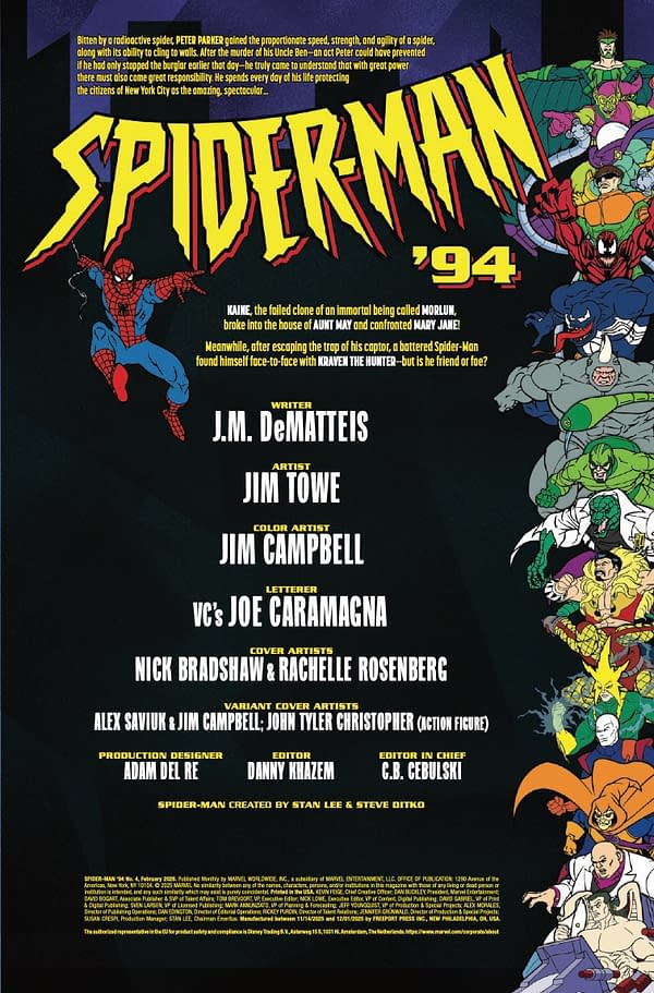 Interior preview page from SPIDER-MAN 94 #4 NICK BRADSHAW COVER