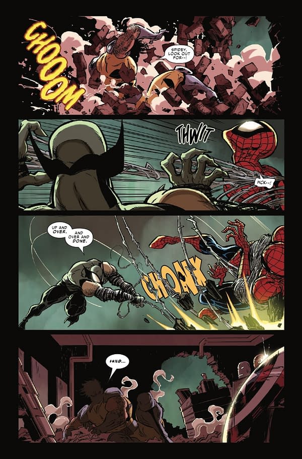 Interior preview page from SPIDER-MAN AND WOLVERINE #8 KAARE ANDREWS COVER