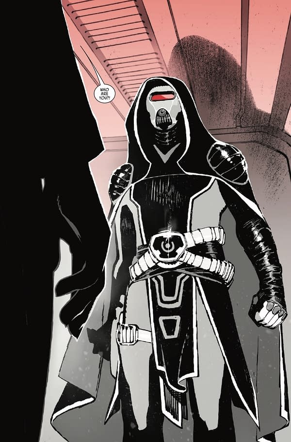 Interior preview page from STAR WARS: BOBA FETT - BLACK WHITE AND RED #4 KEN LASHLEY COVER